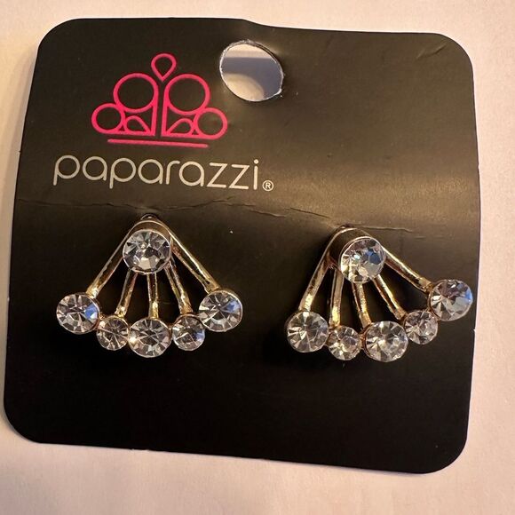 Jeweled Jubilee Gold Earrings (195) - Picture 3 of 3